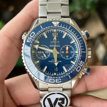 Omega Seamaster 215.30.46.51.03.001 Replica - Blaues Zifferblatt Geriffelte Luenette