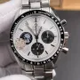 Omega Speedmaster Snoopy 310.32.42.50.02.001 Replica - Silbernes Zifferblatt Tachymeter-Luenette