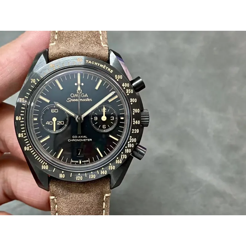 Omega Speedmaster 311.92.44.51.01.006 Replica - Schwarzes Zifferblatt Tachymeter-Luenette