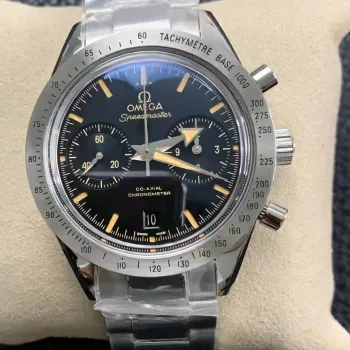 Omega Speedmaster '57 Chronometer 331.10.42.51.01.002 Replica - Schwarzes Zifferblatt Edelstahl