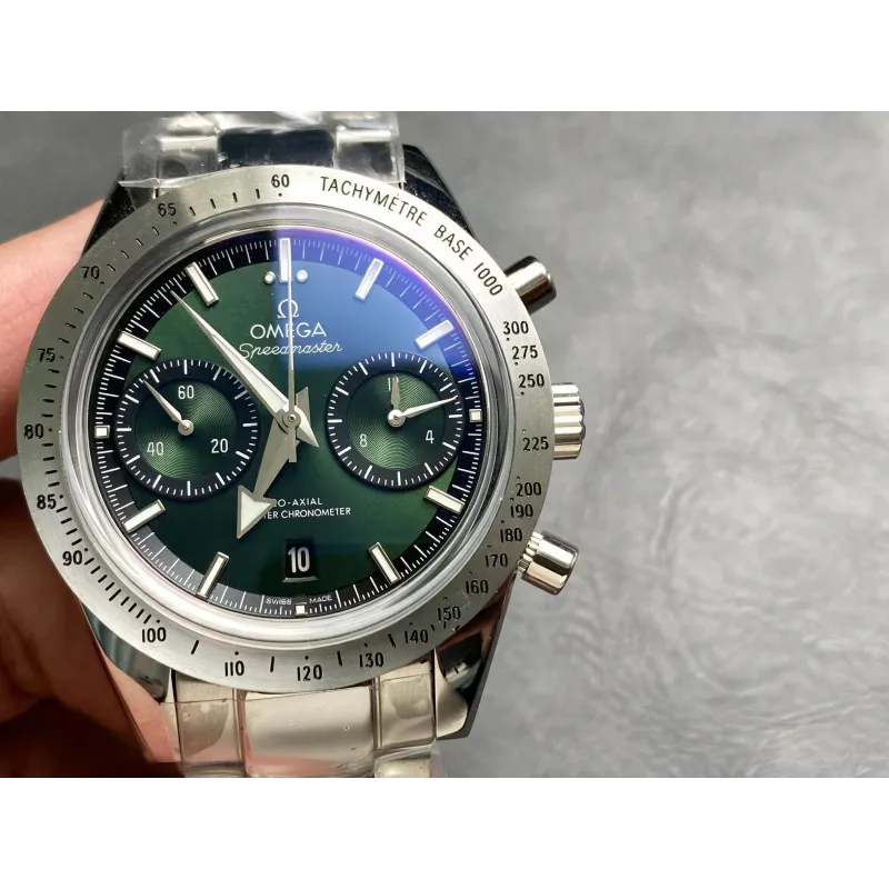 Omega Speedmaster '57 332.10.41.51.10.001 Replica - Gruenes Zifferblatt Edelstahl