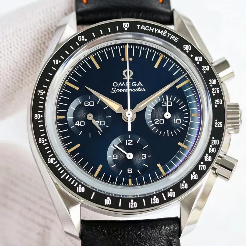 Omega Speedmaster 310.32.40.50.06.001 Replica - Blaues Zifferblatt Edelstahl