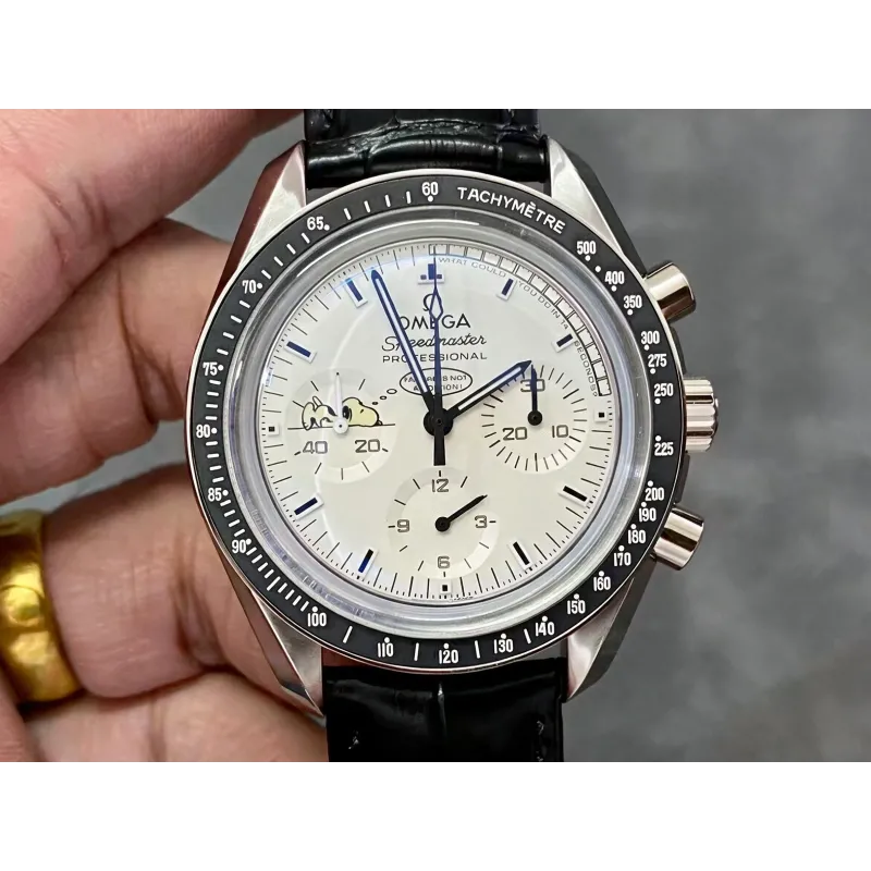 Omega Speedmaster Moonwatch Silver Snoopy 311.32.42.30.04.003 Replica - Weisses Zifferblatt