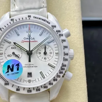 Omega Speedmaster 311.93.44.51.04.002 Replica - Weisses Zifferblatt Tachymeter-Luenette