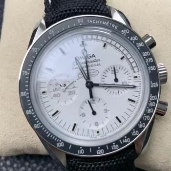 Omega Speedmaster Moonwatch Silver Snoopy 311.32.42.30.04.003 Replica - Weisses Zifferblatt