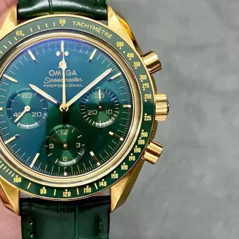 Omega Speedmaster 310.63.42.50.10.001 Replica - Gruenes Zifferblatt Tachymeter-Luenette