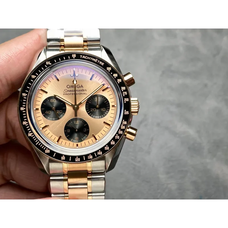 Omega Speedmaster 310.20.42.50.99.001 Replica - Rosa Zifferblatt Edelstahl