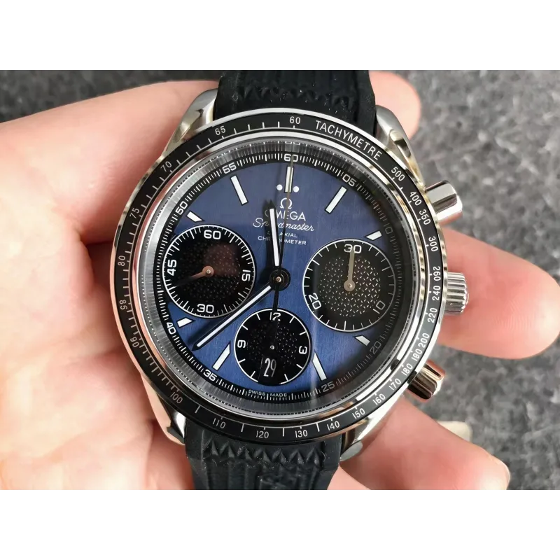 Omega Speedmaster Racing Chronometer 326.32.40.50.03.001 Replica - Blaues Zifferblatt Edelstahl