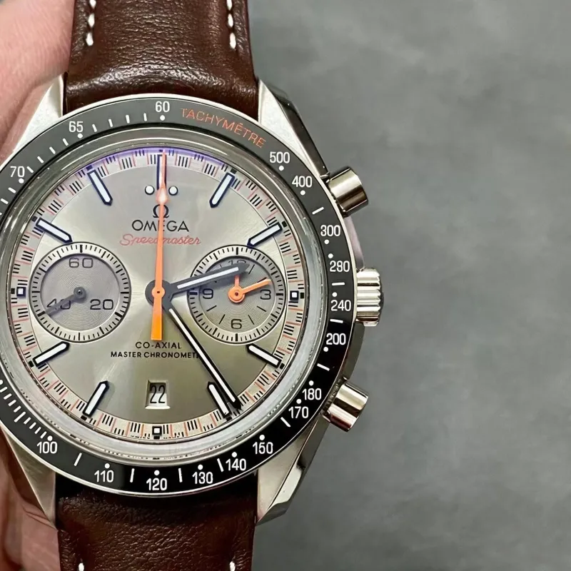 Omega Speedmaster Racing 329.32.44.51.06.001 Replica - Graues Zifferblatt Tachymeter-Luenette