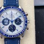 Omega Speedmaster Snoopy 310.32.42.50.02.001 Replica - Silbernes Zifferblatt Edelstahl
