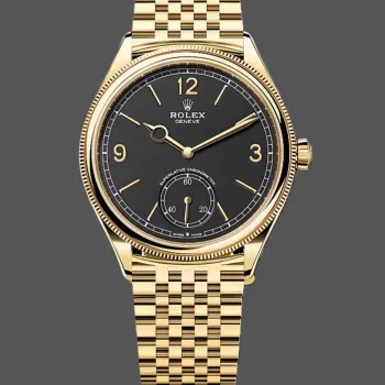 Rolex Perpetual 1908 52508 Replica - Schwarzes Zifferblatt Bicolor