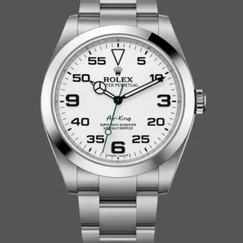 Rolex Air-King 126900 Replica - Weisses Zifferblatt Oyster-Armband