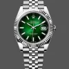 Rolex Datejust Wimbledon 126334 Replica - Gruenes Zifferblatt Geriffelte Luenette