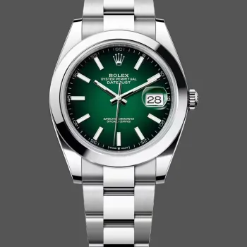 Rolex Datejust 126300 Wimbledon 126300 Replica - Gruenes Zifferblatt Jubilee-Armband