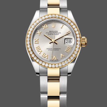 Rolex Datejust s Unisex 126283RBR Replica - Silbernes Zifferblatt Diamantluenette