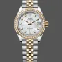 Rolex Datejust Damen 279383RBR Replica - Perlmutt-Zifferblatt Diamantluenette