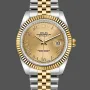 Rolex Datejust Unisex 116233 0147 Replica - Champagner Zifferblatt Geriffelte Luenette