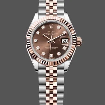 Rolex Datejust 28 Unisex 279171 Replica - Braunes Zifferblatt Geriffelte Luenette