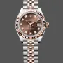 Rolex Datejust 28 Unisex 279171 Replica - Braunes Zifferblatt Geriffelte Luenette