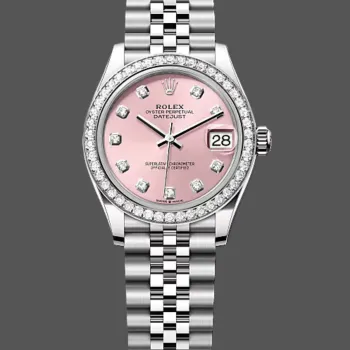 Rolex Datejust 31 Damen 278384RBR Replica - Rosa Zifferblatt Diamantluenette