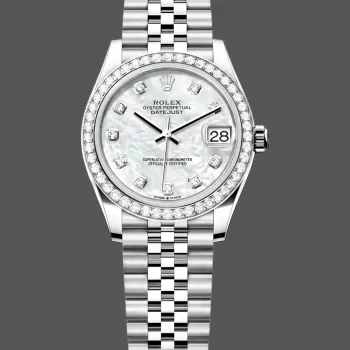 Rolex Datejust 31 Unisex 278384RBR Replica - Perlmutt-Zifferblatt Diamantluenette