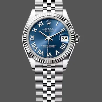 Rolex Datejust Unisex 278274 Replica - Blaues Zifferblatt Geriffelte Luenette