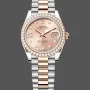 Rolex Lady-Datejust 28 Unisex 279381RBR Replica - Rosa Zifferblatt Diamantluenette