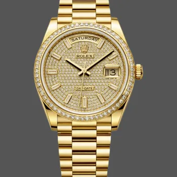 Rolex Day-Date 40 228398TBR Replica - Goldenes Zifferblatt Diamantluenette