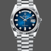 Rolex Day-Date Unisex 128236 Replica - Blaues Zifferblatt Edelstahl