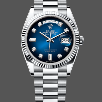 Rolex Day-Date Unisex 128236 Replica - Blaues Zifferblatt Edelstahl