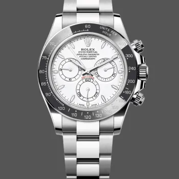 Rolex Daytona 126502 126502 Replica - Weisses Zifferblatt Oyster-Armband