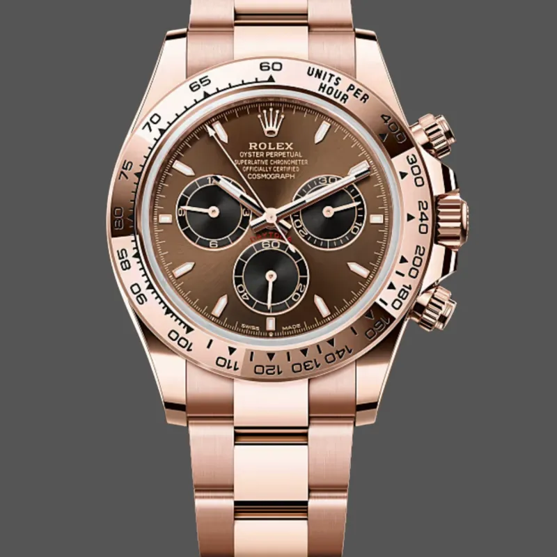 Rolex Cosmograph Daytona 126505 Replica - Schokoladenbraunes Zifferblatt Tachymeter-Luenette