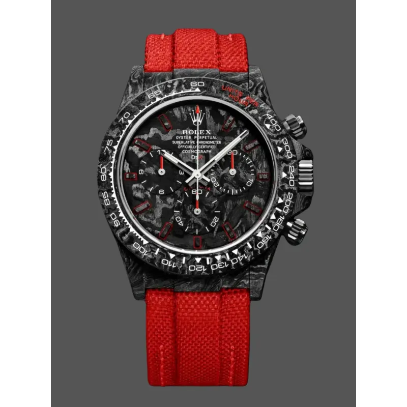 Rolex DIW Daytona NTPT Carbon Replica - Schwarzes Zifferblatt Tachymeter-Luenette