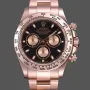 Rolex Daytona Reverse Panda 116505 Replica - Schwarzes Zifferblatt Oyster-Armband