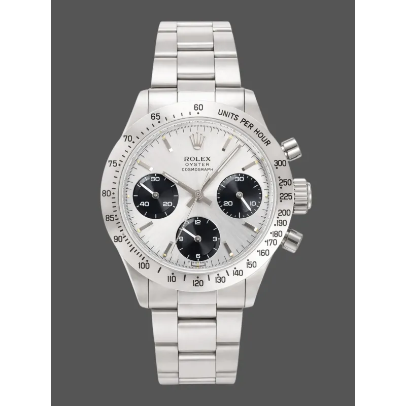 Rolex Daytona Paul Newman 6239 Replica - Silbernes Zifferblatt Oyster-Armband