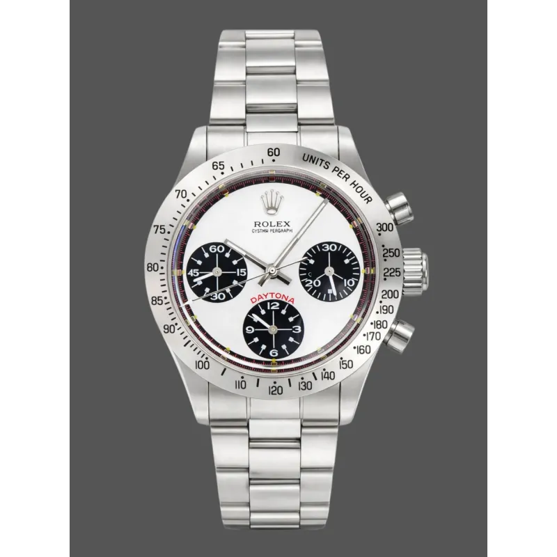 Rolex Daytona Vintage Unisex Paul Newman 6239 Replica - Schwarzes Zifferblatt Tachymeter-Luenette