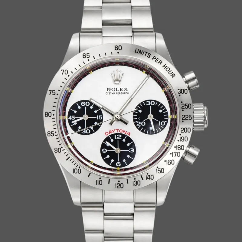 Rolex Daytona Vintage Unisex Paul Newman 6239 Replica - Schwarzes Zifferblatt Tachymeter-Luenette
