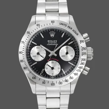 Rolex Daytona Paul Newman 6265 Replica - Schwarzes Zifferblatt Oyster-Armband