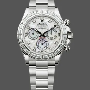 Rolex Daytona Cosmograph 116589BR Replica - Perlmutt-Zifferblatt Diamantluenette