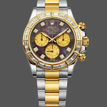 Rolex Daytona Cosmograph 116568BR Replica - Perlmutt-Zifferblatt Diamantluenette
