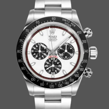 Rolex Daytona Big Red 6263 Replica - Weisses Zifferblatt Oyster-Armband