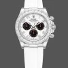 Rolex Cosmograph Daytona 116519 Replica - Weisses Zifferblatt Diamantluenette