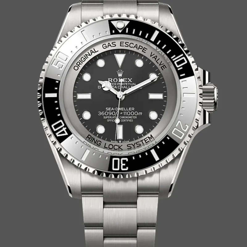 Rolex Deepsea 126067 Replica - Schwarzes Zifferblatt Oyster-Armband