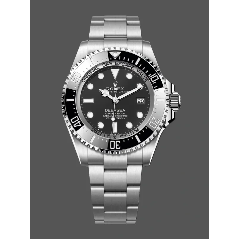 Rolex Sea-Dweller Deepsea 136660 Replica - Schwarzes Zifferblatt Oyster-Armband