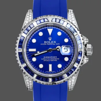 Rolex Submariner Hulk 116610 Replica - Blaues Zifferblatt Geriffelte Luenette