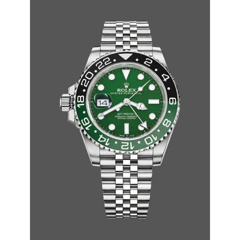 Rolex GMT-Master II 126729VTNR Replica - Gruenes Zifferblatt Jubilee-Armband