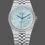 Rolex Land Dweller 127386 Replica - Eisblaues Zifferblatt Diamantluenette