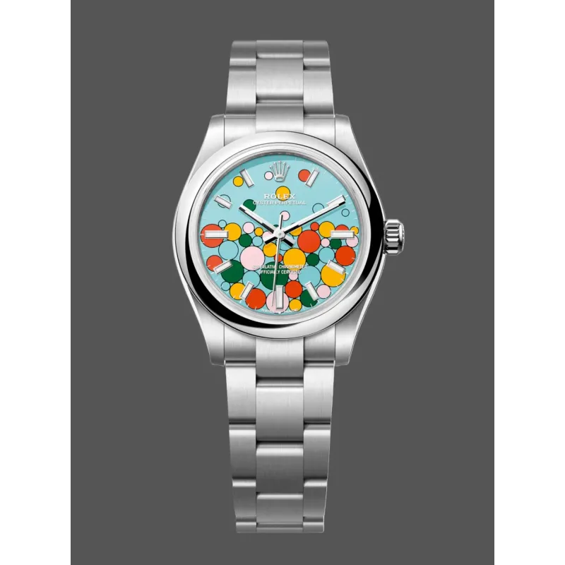 Rolex Oyster Perpetual 31 Celebration Damen 277200 Replica - Tuerkises Zifferblatt Oyster-Armband