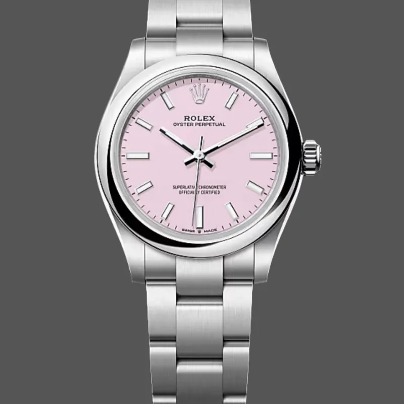 Rolex Oyster Perpetual Damen 277200 Replica - Rosa Zifferblatt Oyster-Armband