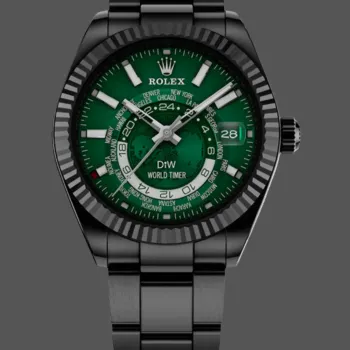 Rolex Sky-Dweller 326934 Replica - Gruenes Zifferblatt Oyster-Armband